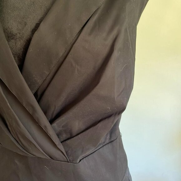 Suzi Chin for Maggie Boutique Black Cocktail Dress/Pockets! SZ 20W***MISSING Bel - Picture 10 of 11